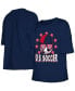 ფოტო #1 პროდუქტის Big Girls Navy USWNT T-shirt
