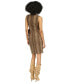 ფოტო #2 პროდუქტის Women's Snakeskin-Print Faux-Wrap Dress