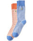 ფოტო #1 პროდუქტის Men's 2-Pk. Oxford Striped Slack Socks