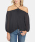 Women's Off-The-Shoulder Halter Neck Blouse Черный, XS - фото #3