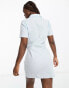 Фото #4 товара JDY exclusive ruched detail mini shirt dress in pale blue