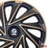 Фото #11 товара Sparco Varese Wheel Trims - 15 Inch - Gold/Black - Set of 4