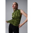 Фото #3 товара Блузка без рукавов SALSA JEANS High Neck Velvet Top Green - Женская Одежда - Блузки и кофточки