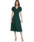 ფოტო #1 პროდუქტის Women's Jewel-Neck Tulip-Sleeve Dress