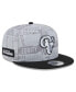 Фото #1 товара Бейсболка кепка New Era Los Angeles Rams серого и черного цвета Inspire Change 9FIFTY Snapback для мужчин