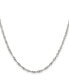 Stainless Steel Polished 2.5mm Singapore Chain Necklace