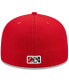 Фото #5 товара Men's Red Fayetteville Woodpeckers Marvel x Minor League 59FIFTY Fitted Hat