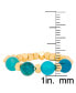 ფოტო #2 პროდუქტის Gold Plated Simulated Turquoise Stretch Ring