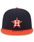 Men's Navy/Orange Houston Astros On Deck 59FIFTY Fitted Hat Navy, Orange, 7 1/2 - фото #3