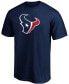 Фото #2 товара Men's Navy Houston Texans Big and Tall Primary Team Logo T-shirt