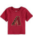 ფოტო #1 პროდუქტის Infant Boys and Girls Red Arizona Diamondbacks Primary Team Logo T-shirt