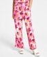 Women's Floral-Print Wide-Leg Pants, Created for Macy's