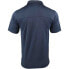 Фото #2 товара SHOEBACCA Solid Heather Short Sleeve Polo Shirt Mens Blue Casual P2003-DKN-SB