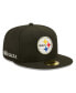 Фото #5 товара Men's X Alpha Industries Black Pittsburgh Steelers Alpha 59Fifty Fitted Hat