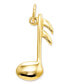 Фото #1 товара 14k Gold Charm, Musical Note Charm