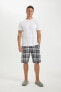 Фото #1 товара Пижама Regular Fit с коротким рукавом и шортами defacto C2871AX24SM
