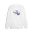 Puma Bmw Mms Statement Graphic Crew Neck Long Sleeve T-Shirt Mens White Casual T