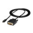 Фото #9 товара StarTech.com 6.6 ft. (2m) USB-C to DVI Cable - 1920 x 1200 - Black - 2 m - USB Type-C - DVI-D - Male - Male - Straight