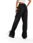 Фото #6 товара Pieces tie detail wide leg trousers in black