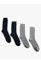 Фото #1 товара Basic 4'lü Soket Çorap Seti Geometrik Desenli