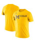 ფოტო #2 პროდუქტის Men's Maize Michigan Wolverines Basketball Retro 2-Hit T-shirt