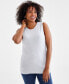 Фото #1 товара Women's Sleeveless Shell Sweater Top, Created for Macy's