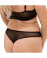 Фото #13 товара Plus Size Nude Shade Mesh Sheer Stretch Thong