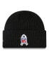 Фото #2 товара Men's Black New England Patriots 2022 Salute To Service Knit Hat