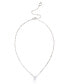 ფოტო #1 პროდუქტის Cubic Zirconia Pear Cut Delicate Necklace