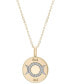 ფოტო #1 პროდუქტის Diamond Triple Moon Goddess 18" Pendant Necklace (1/10 ct. t.w.) in Gold Vermeil, Created for Macy's