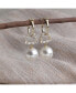 Women's White Color Drop Earrings