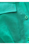 Фото #6 товара Standart Gömlek Yaka Düz Yeşil Kadın Gömlek 3sak60001ew