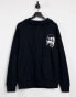 Jack & Jones Originals oversize hoodie with skull back print in black