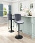 46" Steel, Polyester Tarley Adjustable Base Bar Chair