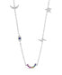 Women's Sterling Silver Lucky Charm Station Necklace