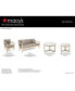 Reid Outdoor Club Chair, Created for Macy's