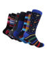 ფოტო #3 პროდუქტის Men's Bold Designer Dress Socks Pack of 6