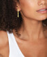 ფოტო #2 პროდუქტის And Now This High Polished C Hoop Earring, Gold Plate