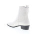 Фото #6 товара Bruno Magli Campo BW1CAMG8 Womens White Leather Slip On Chelsea Boots 9.5