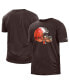 Фото #1 товара Men's Brown Cleveland Browns 2022 Sideline Ink Dye T-shirt