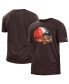 Men's Brown Cleveland Browns 2022 Sideline Ink Dye T-shirt Коричневый, S - фото #1