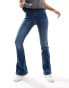 Фото #2 товара Reclaimed Vintage denim flare jean in blue wash