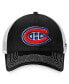 Фото #2 товара Men's Black, White Montreal Canadiens Slouch Core Primary Trucker Snapback Hat