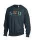 ფოტო #2 პროდუქტის Men's and Women's Gray LSU Tigers Oversized Pullover Sweatshirt