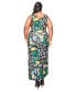 ფოტო #2 პროდუქტის Plus Size Misty Sleeveless Maxi Dress