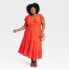 Фото #2 товара Women's Flutter Short Sleeve Tiered A-Line Dress - Knox Rose