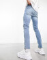 ASOS DESIGN skinny jeans in light wash blue