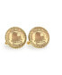 Gold-Layered 2004 Keelboat Rope Bezel Coin Cuff Links