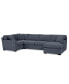 Фото #9 товара Radley 4-Pc. Fabric Chaise Sectional Sofa with Corner Piece, Created for Macy's