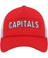 Фото #3 товара Men's Red, White Washington Capitals Team Plate Trucker Snapback Hat